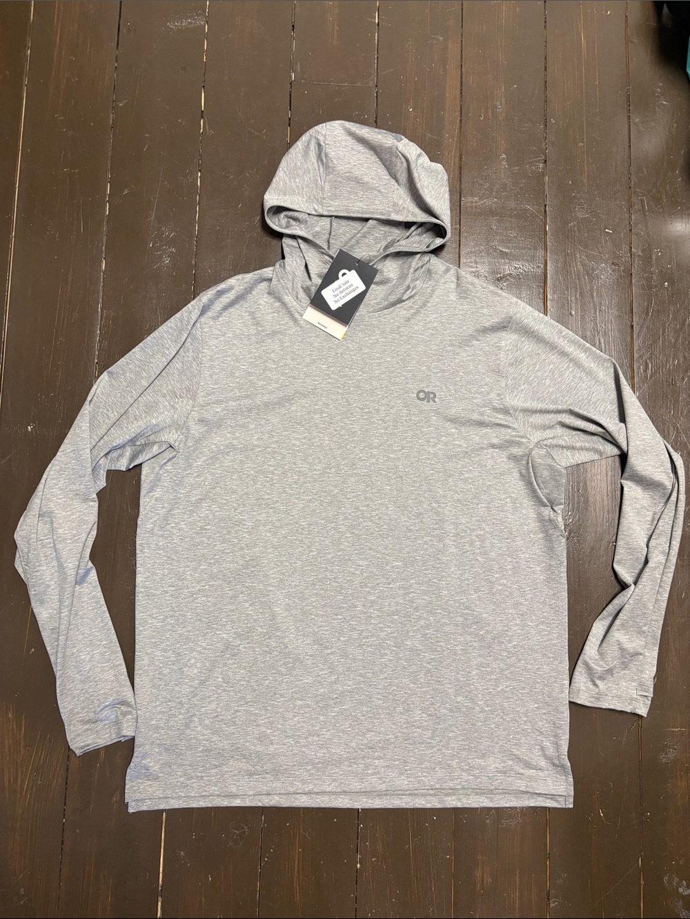 Outdoor Research Men’s Activeice spectrum sun hoodie grey Heather XL NWT